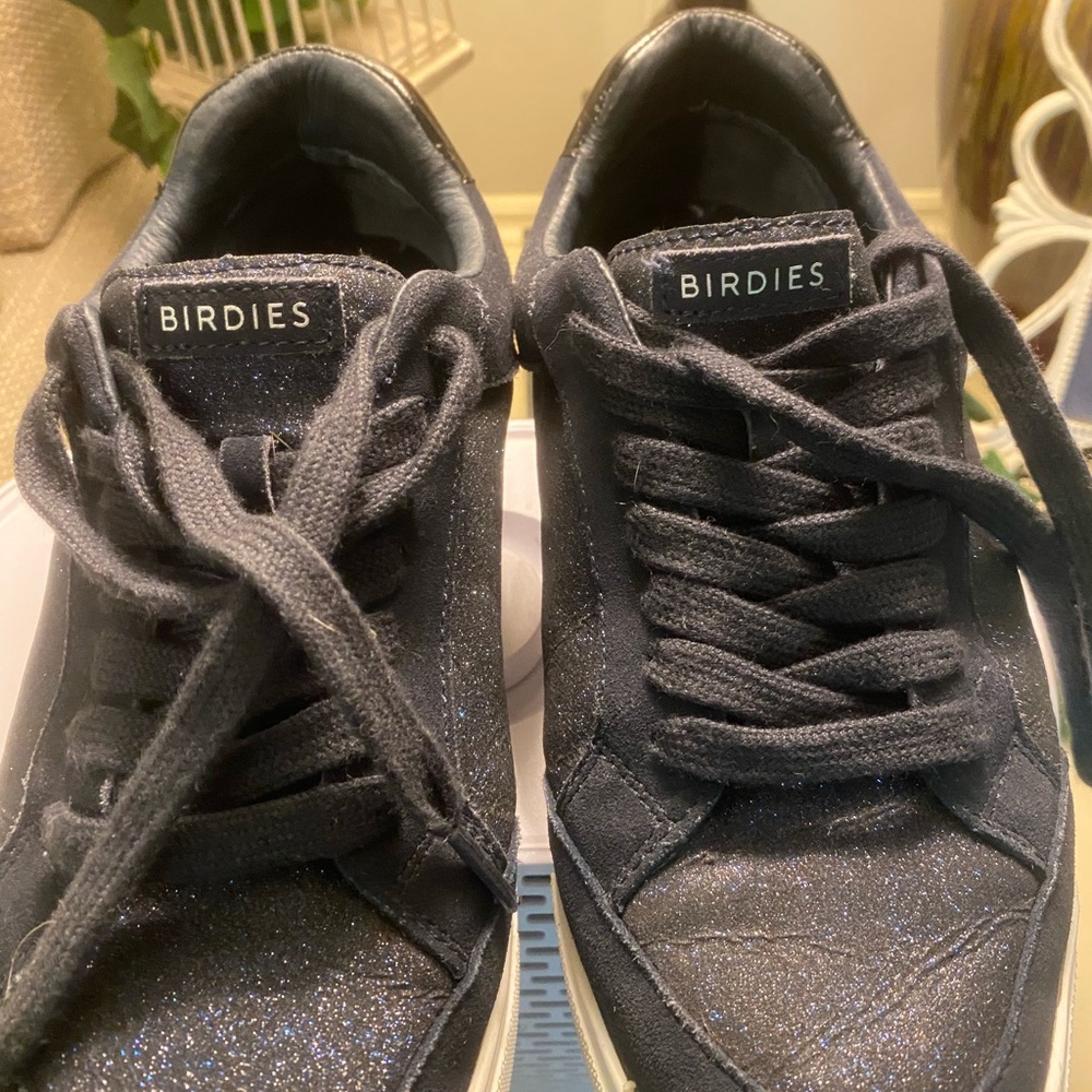 Birdies Black Glitter Sneakers